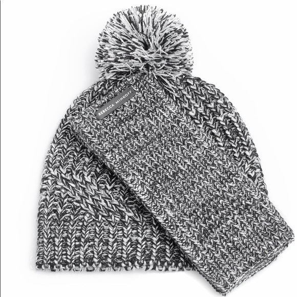 🟢mix and match 2 for $20🟢 Rebecca Minkoff Marled Beanie & Armwarmer Set - Picture 4 of 6